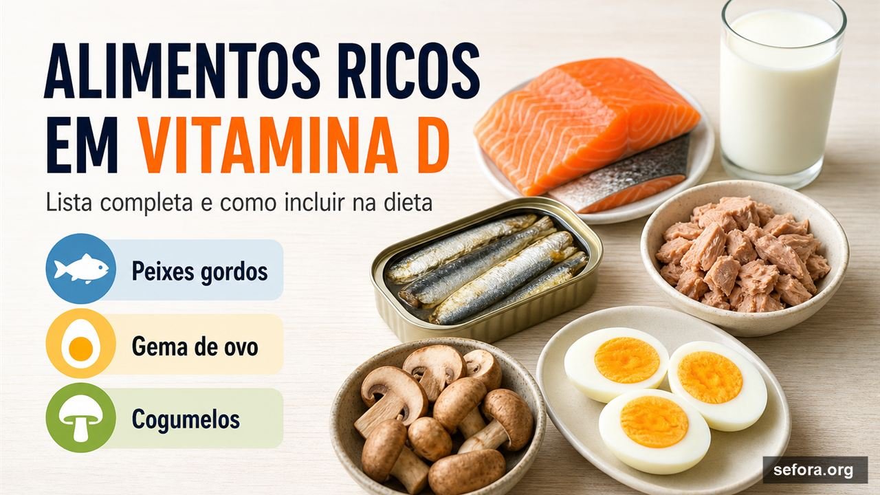 Alimentos Ricos em Vitamina D: Lista Completa e Como Incluí-los na Dieta