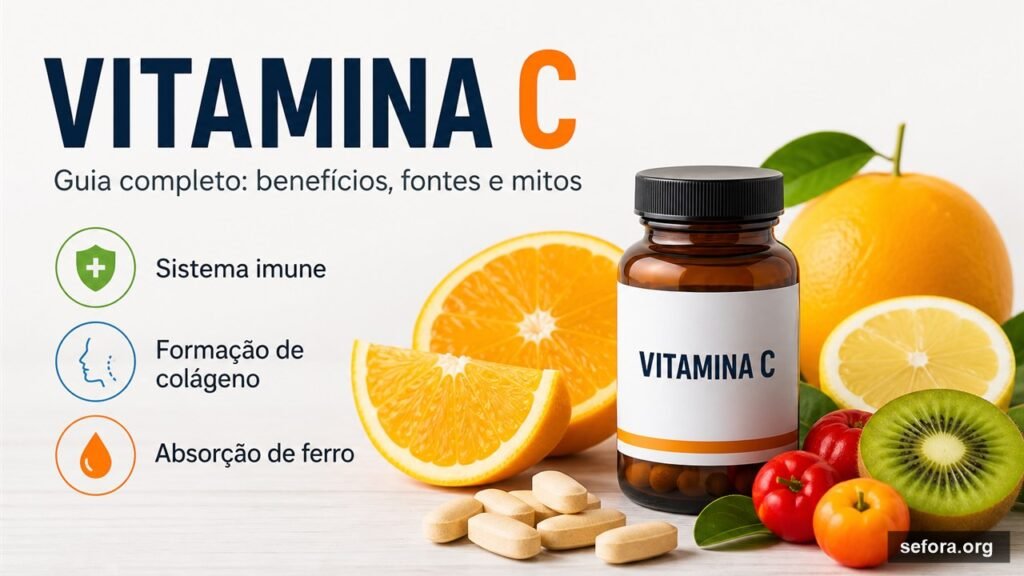 Vitamina C: Guia Completo Sobre Benefícios, Fontes e Mitos