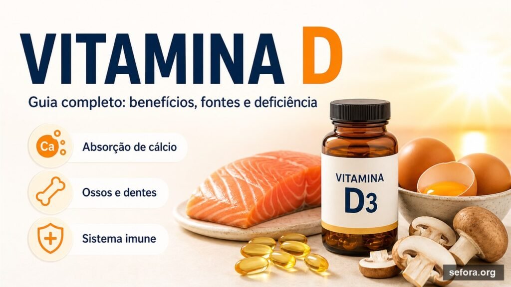 Vitamina D: Guia Completo Sobre Benefícios, Fontes e Deficiência